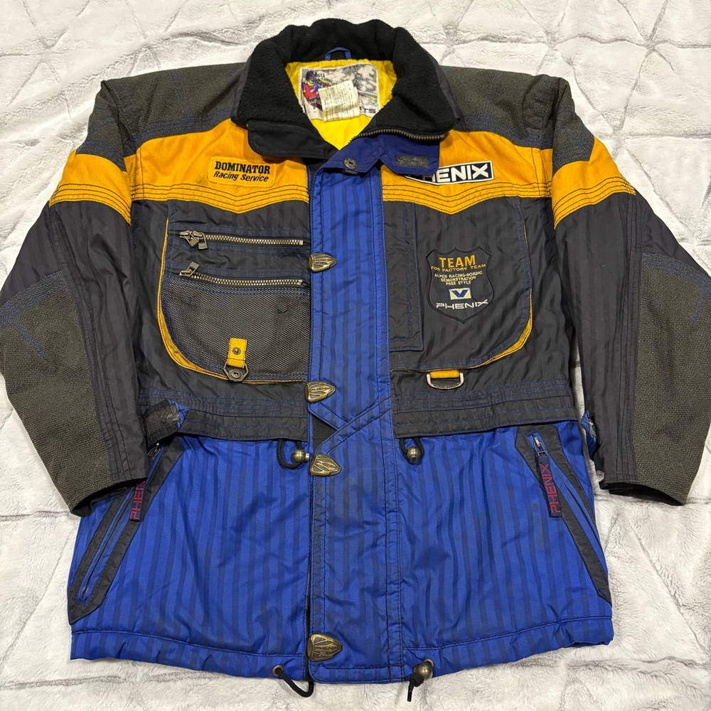 Vintage Phenix Sport Men’s Sz 54 Snowmobile Outdoors Winter Jacket Patches